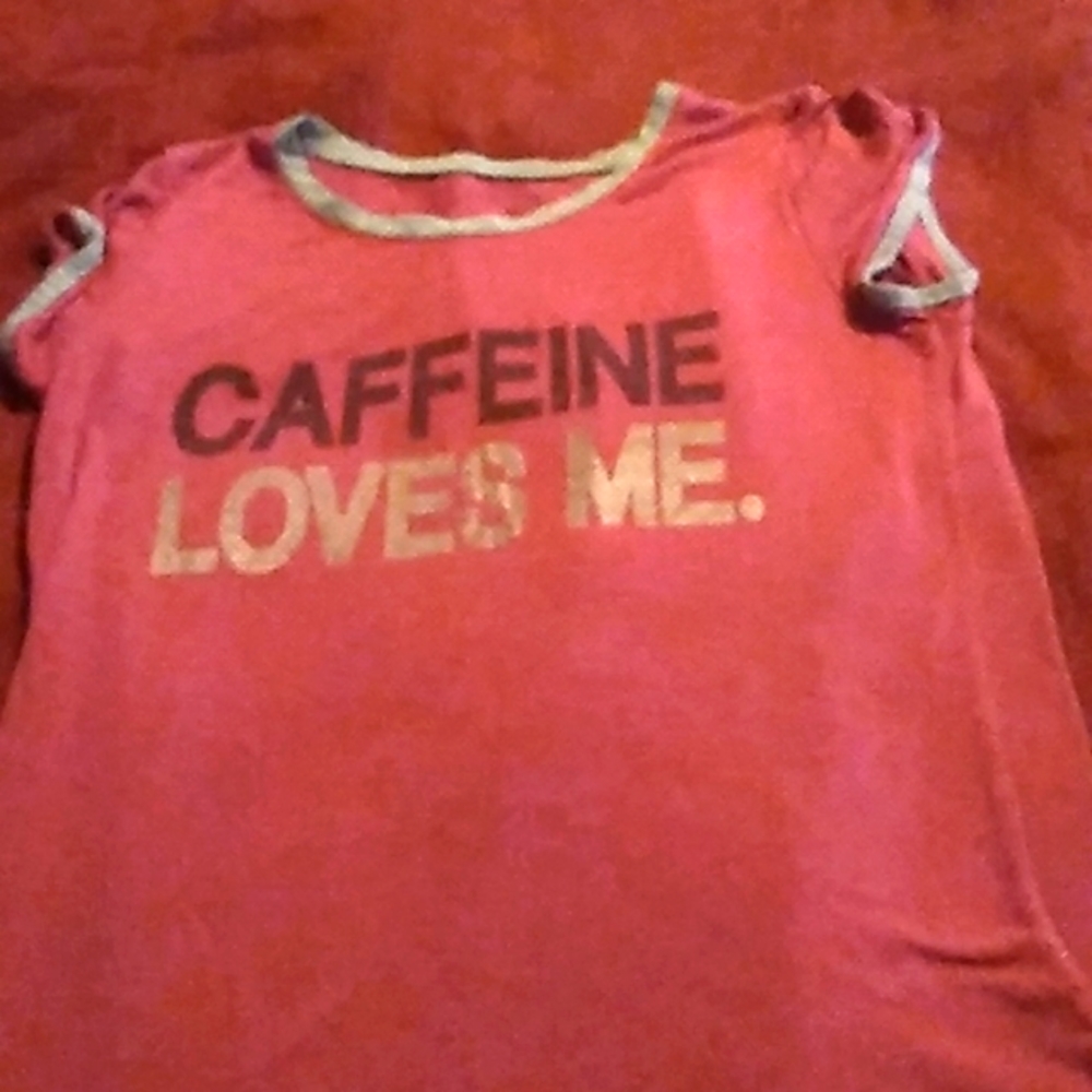 Caffeine loves me shirt